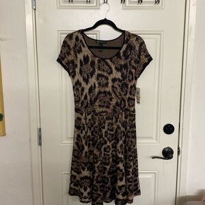International Concepts Leopard Print Dress 👗 Size M